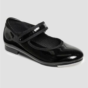 Danskin Girls' Tap Dance Shoes - Black 12 new